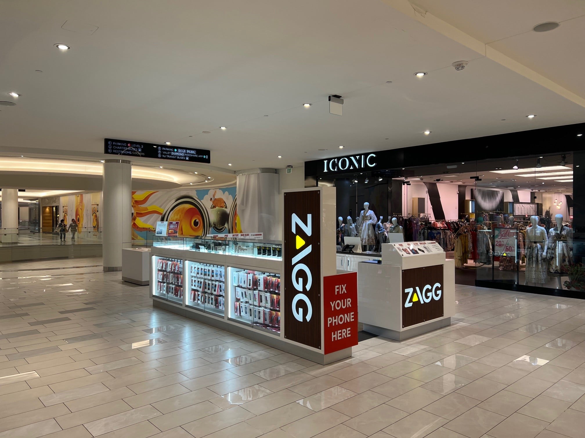 ZAGG store inside of mall