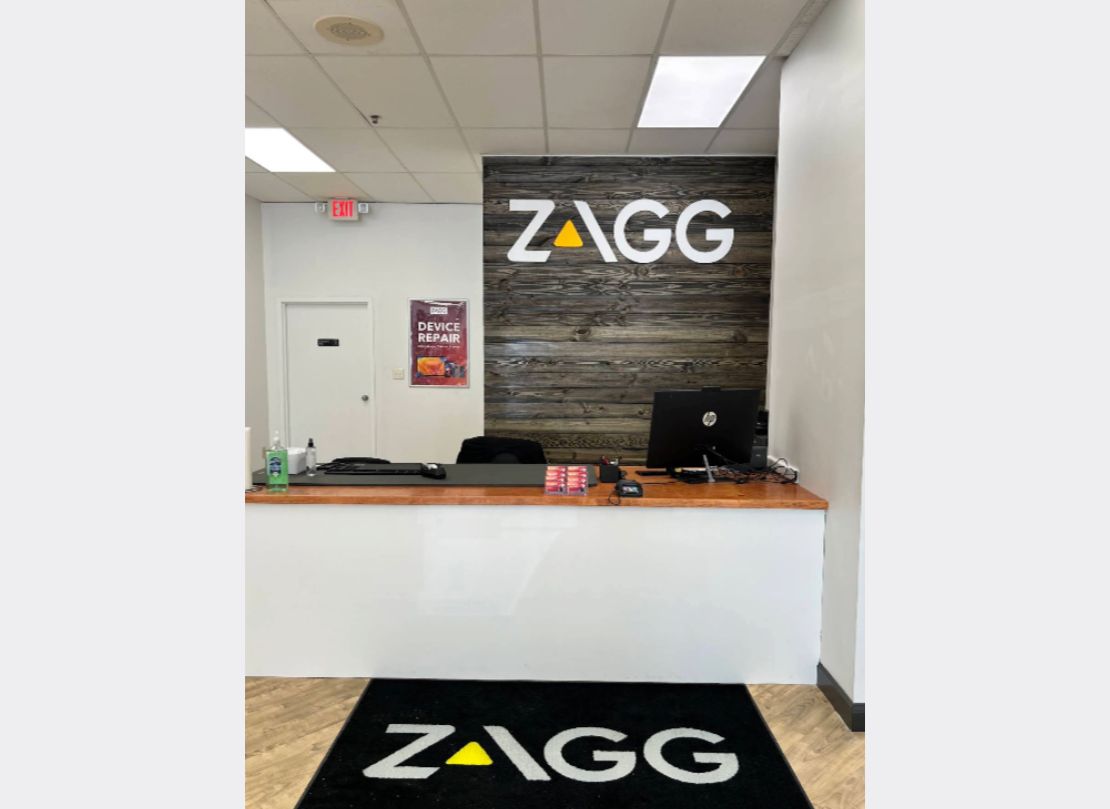 front desk inside of ZAGG - Durham