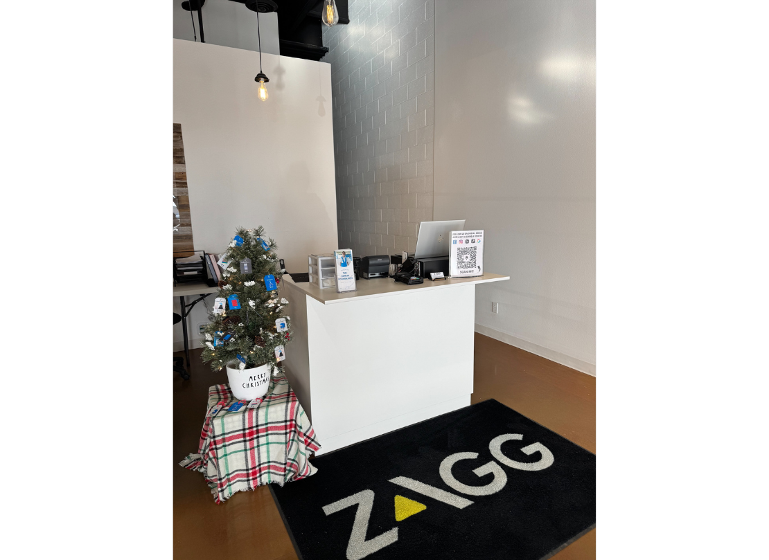 counter inside of ZAGG North Logan