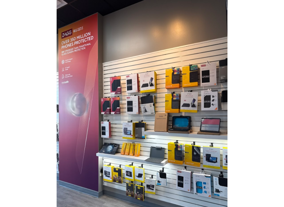 ZAGG Saratoga Springs - Products on the Wall