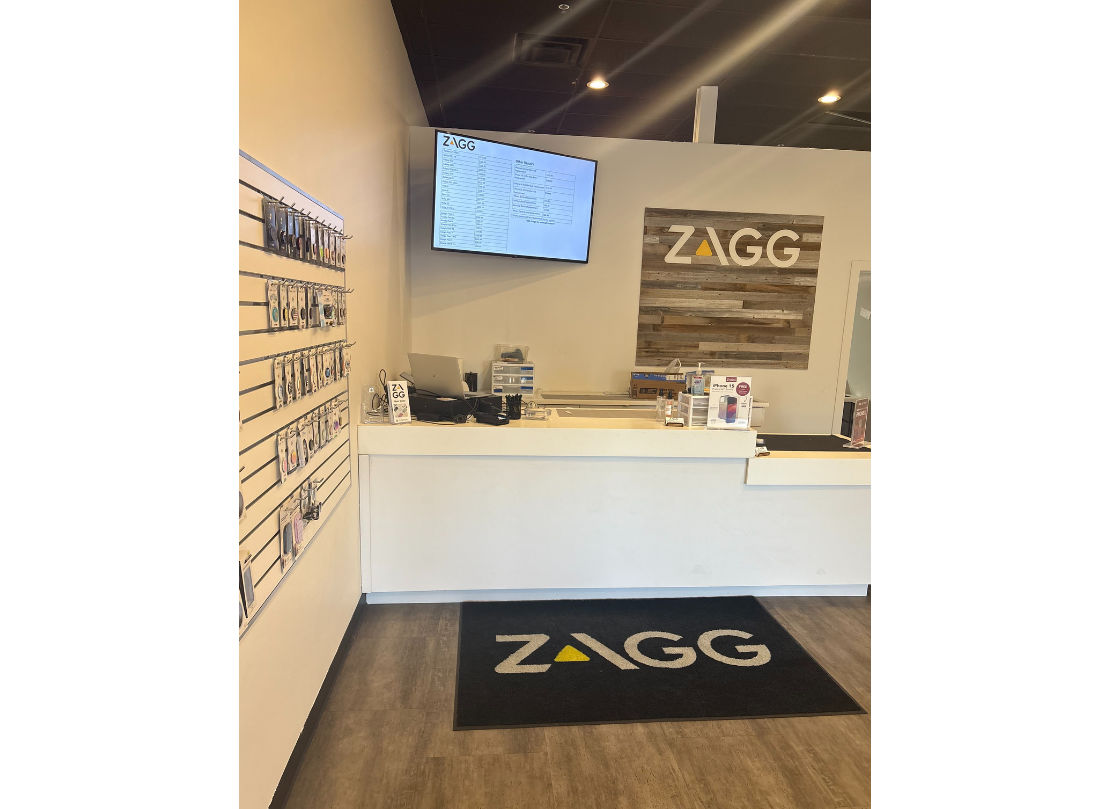 counter inside of zagg store in salt lake