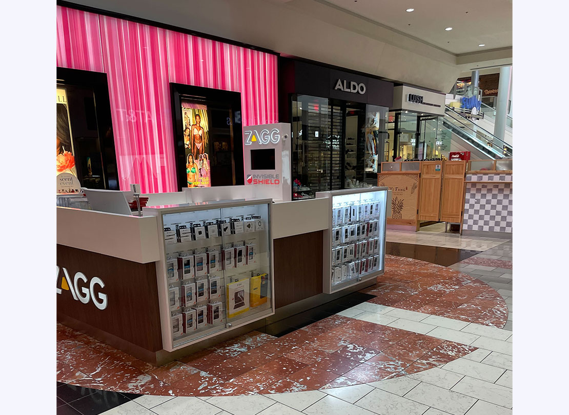 ZAGG kiosk at washington square mall