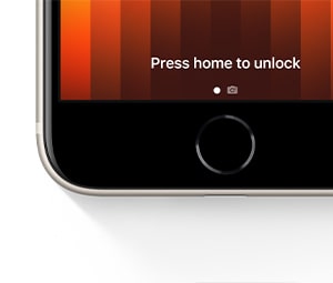 home button on iPhone SE