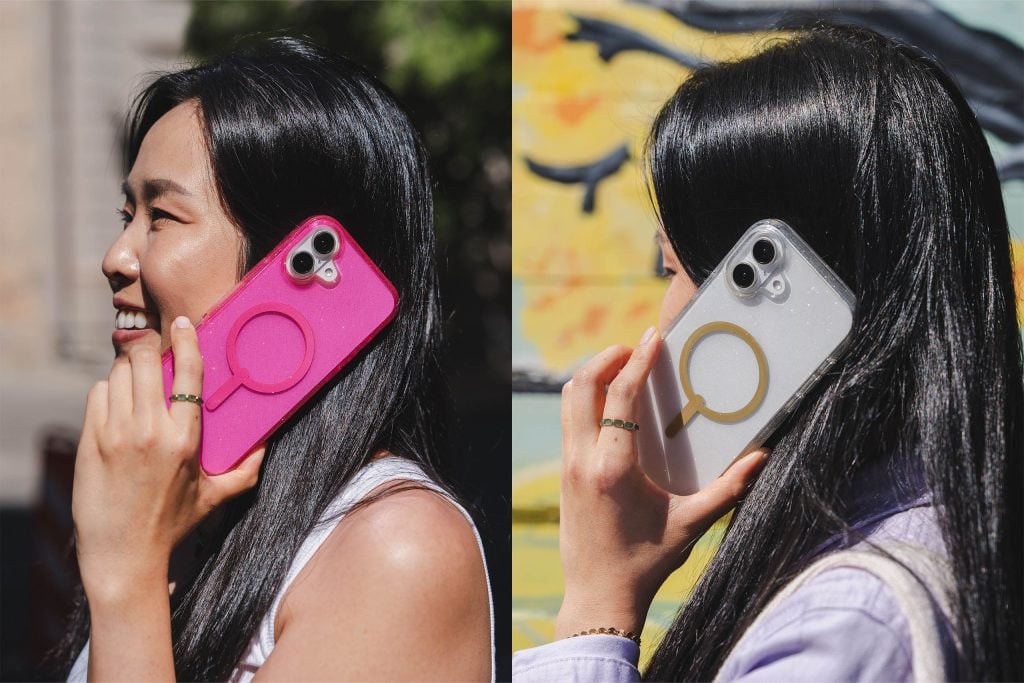 milan gold and pink glitter cases for iphone 16 plus