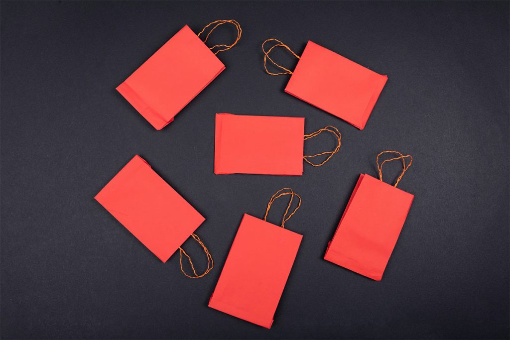 multiple christmas bags